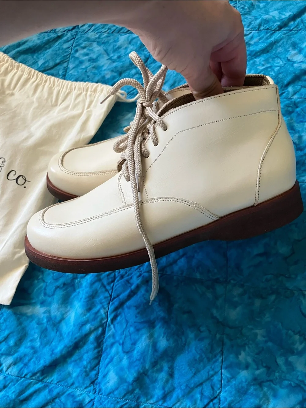 Adelisa & Co. Cream Antigua Lace-Up Kids Dress Shoes, eu 35